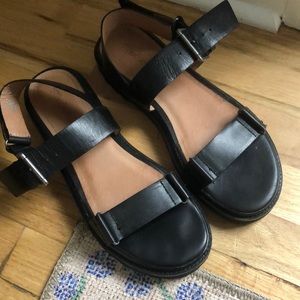 Cady Lugsole Sandals- good worn condition